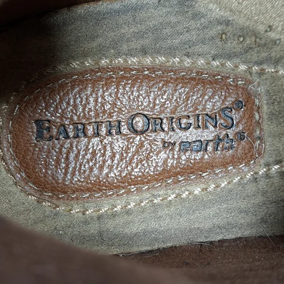 Earth Origins By Earth Women's Paris Ankle Boots Suede Leather Brown Size 9W - Picture 11 of 16